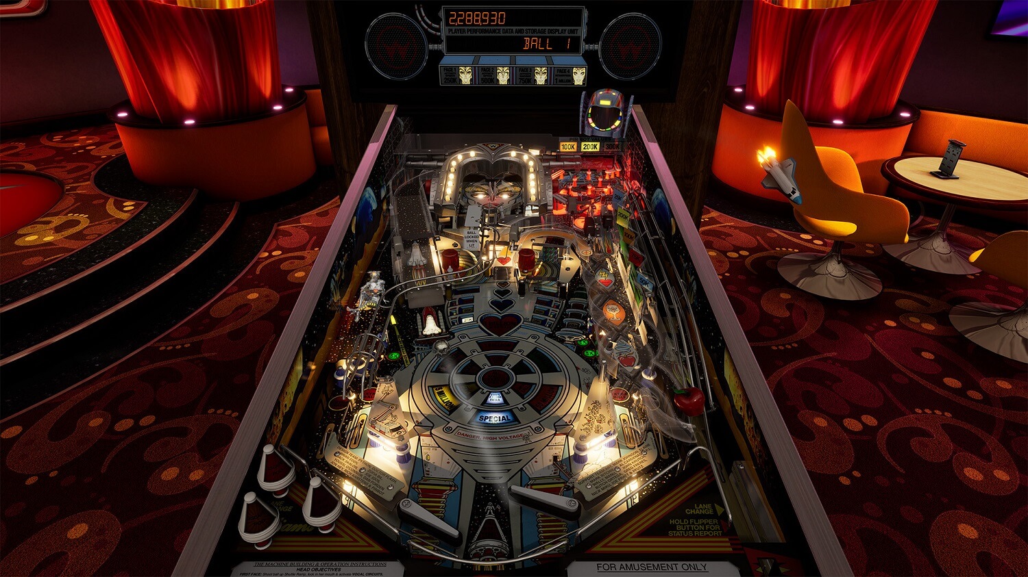 williams pinball, swords of fury, bride of pinbot